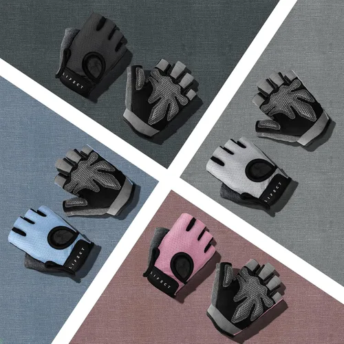 Miniatura 8 de LIFECT Essential - Guantes de entrenamiento transpirables, guantes de levantamiento de pesas sin dedos con parte trasera abierta curvada, para Negro