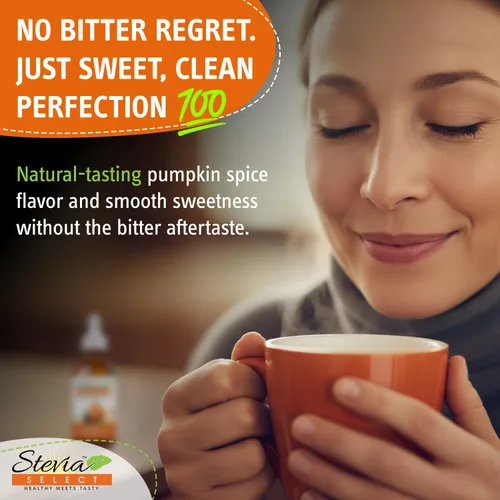 Miniatura 3 de Stevia Select Stevia líquida con sabor a especias de calabaza, café, té, bebida y edulcorante para hornear, totalmente natural, sin eritritol