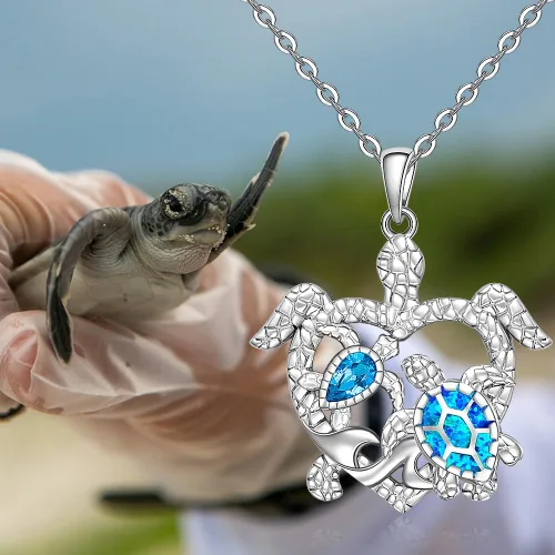 Miniatura 6 de Hummingbird Cat Turtle Necklace for Women Celtic Pentagram Pentacle Necklace Pendant 925 Sterling Silver Halloween
