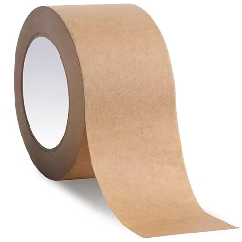 WANBAO 1 Rollo de Cinta de Papel Kraft Marrón 2 Pulgadas x 55 Yardas para Cajas de Embalaje, Sellado de Cajas de Cartón, Uso de Embalaje y