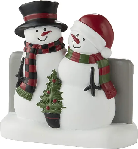 Miniatura 13 de SKL Home Cortina de ducha de Navidad/invierno de cuadros rústicos con muñeco de nieve, multicolor