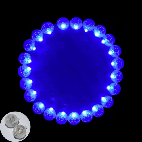 Miniatura 8 de Decoración de lámparas en bolas para fiestas de boda, luz de larga duración para linterna de papel, luz de flash LED multicolor, 100