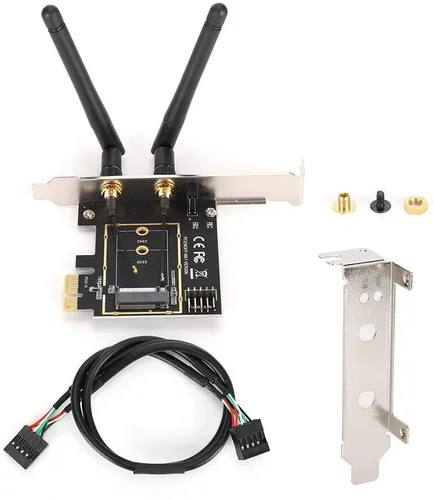 Miniatura 7 de PCI E al adaptador del módulo Bluetooth de NGFF M.2, llave A E adaptador, tarjeta de expansión de red para PC