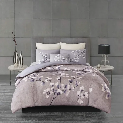 Miniatura 3 de N Natori Sakura - Almohada decorativa oblonga de algodón bordada, 12 x 20 pulgadas, 12 x 20 pulgadas