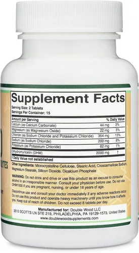 Miniatura 3 de Tabletas de dihidromiricetina (DHM) DHM1000 – El suplemento DHM más potente del mercado – 1,000 mg por cápsula (30 unidades) mejorado