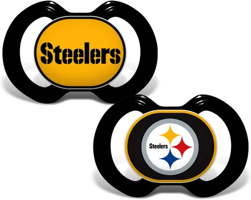 Miniatura 52 de Baby Fanatic NFL - Chupetes unisex para bebé, 2 unidades 3-Varios