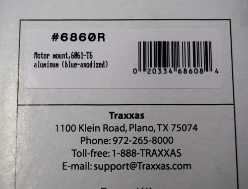 Miniatura 4 de Traxxas 6860R - Soporte de motor de aluminio, Slash 4x4, paquete de 27