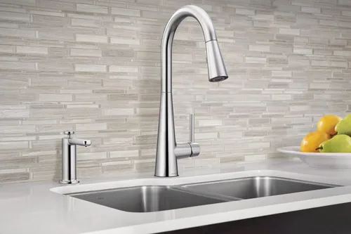 Miniatura 11 de Moen grifo de cocina desplegable de cromo elegante con rociador retráctil con potencia mejorada, grifo de cocina moderno de arco alto, instalación