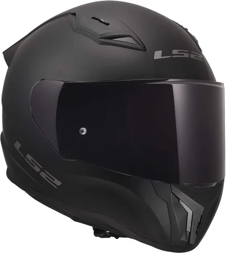 Miniatura 4 de LS2 Helmets Centric - Casco de motocicleta de cara completa (negro mate con escudo ahumado transparente y oscuro, talla XS)