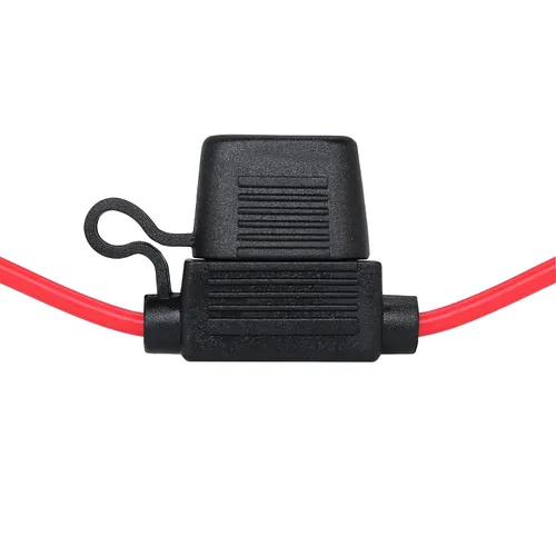 Miniatura 5 de VANTRONIK Portafusibles en línea mediano impermeable con cable AWG calibre 14 de 10 pulgadas de largo, apto para fusibles de hoja estándar ATO ATC