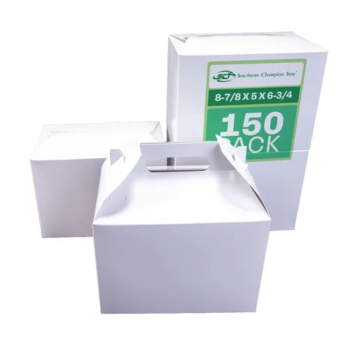 Miniatura 9 de Southern Champion Tray 2701 Caja de transporte de cartón blanco pequeño estilo granero, capacidad de 5 libras, 8-7/8 pulgadas de largo x 5 pulgadas