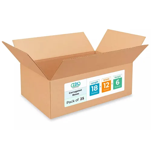 Miniatura 174 de IDL Packaging Paquete de 5 cajas de envío altas de 8 x 8 x 48 pulgadas, extra resistentes de 200 libras frente a caja regular, cajas de mudanza
