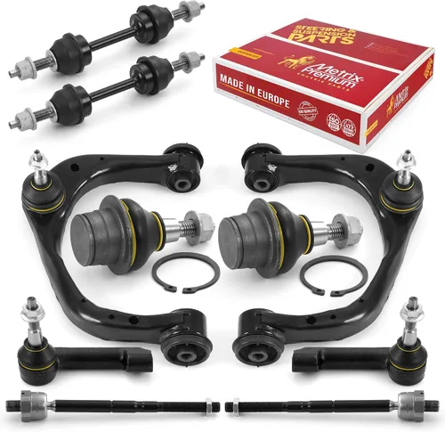 Miniatura 28 de Metrix Premium Chassis Parts - Kit de suspensión delantera de 10 piezas para BMW X5 2007-2013, BMW X6 2008-2014, reemplazo, fabricado en Europa