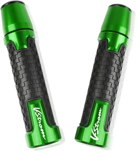 Miniatura 12 de Motocicleta para Suzuki V-Strom 650 V-Strom650 VStrom 1000 DL1000 CNC Perillas de motocicleta antideslizantes para scooter, extremos de mango de Gris