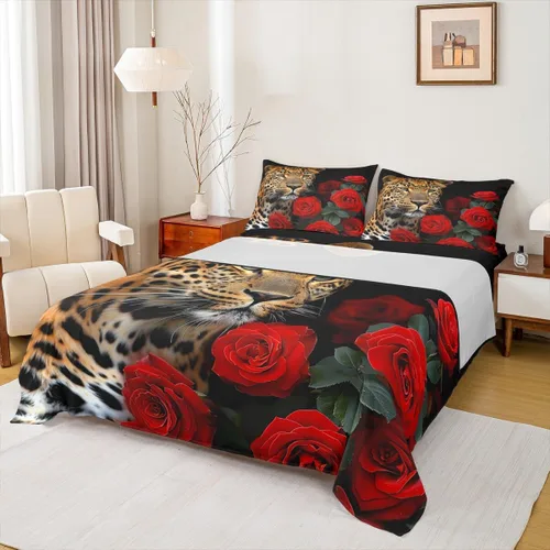 Miniatura 10 de Western Cowgirls - Juego de sábanas para niños, tamaño individual, con estampado de piel de vaca rosa, decoración de habitación de niños y adultos