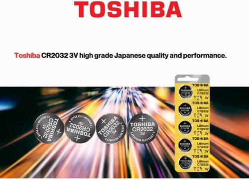 Miniatura 4 de Toshiba CR2032 3 Volt Pila de Litio Tipo Moneda (5 Baterías)