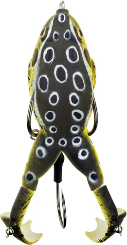 Miniatura 13 de LUNKERHUNT - Cebo de rana para pesca de lubina Rana de cuerpo suave y hueco sin enganches para pesca de lubina y trucha Señuelo de rana realista