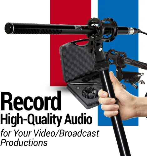 Miniatura 7 de VidPro XM-88 Kit de micrófono profesional de video y difusión de escopeta, 13 piezas, XLR, aleación de aluminio, para grabación, transmisión