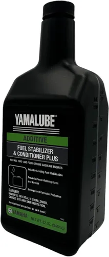 Miniatura 7 de Cyclemax Paquete de cuatro para estabilizador y acondicionador de combustible Yamaha Plus ACC-FSTAB-PL-32 contiene cuatro cuartos y un embudo