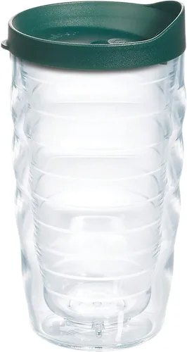 Miniatura 56 de Taza de viaje Tervis de doble pared transparente y colorida con tapa fabricada en Estados Unidos mantiene las bebidas frías y calientes, 24 onzas