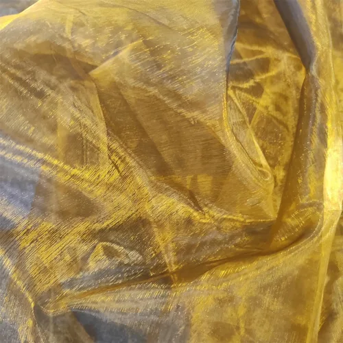 Miniatura 3 de Tela de organza transparente ligera de dos tonos, tela de gasa holográfica iridiscente de encaje, tela de tul oganza para vestido, fiesta, fondo