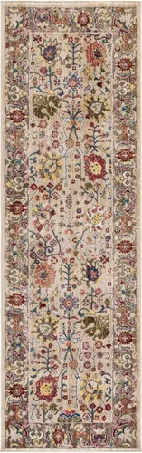 Miniatura 17 de SAFAVIEH Kashan Collection - Alfombra de área de 2 x 3 pies, color beige y gris pardo, diseño oriental tradicional, no desprende pelusa y de fácil