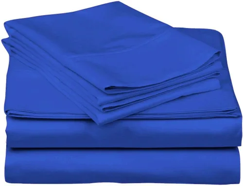 Miniatura 95 de Epic Cotton Juego de sábanas de 6 piezas, 100% algodón egipcio, de lujo, súper suave, bolsillos profundos de 12 pulgadas, tamaño King, 1000 hilos