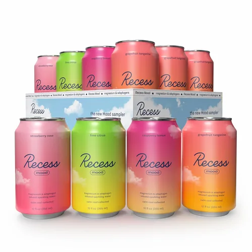 Miniatura 22 de Recess Mood - Bebida calmante con suplemento de magnesio, 12 onzas (Vainilla Naranja, paquete de 12)