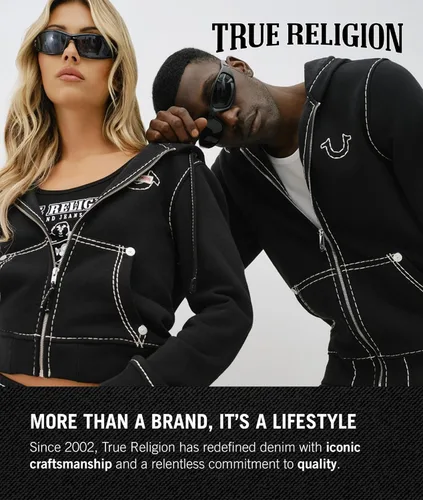 Miniatura 9 de True Religion - Sudadera con capucha y cremallera con logotipo de Buda para hombre