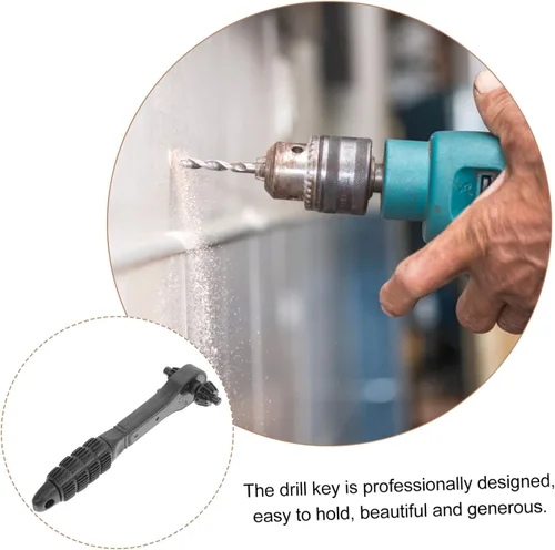 Miniatura 4 de Herramienta de llave de portabrocas 2 en 1 Llave de trinquete para un fácil ajuste manual