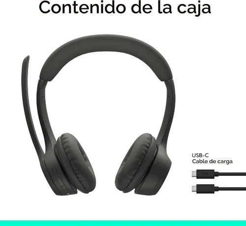 Miniatura 11 de Logitech Zone 301 - Auriculares inalámbricos Bluetooth con micrófono de cancelación de ruido, compatibles con Windows, Mac, Chrome, Linux, iOS