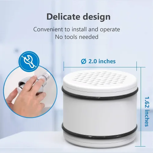 Miniatura 4 de Waterspecialist WHR-140 - Cartucho de repuesto para filtro de ducha Culligan® WHR-140, WSH-C125, ISH-100, HSH-C135, filtro de agua para cabezal