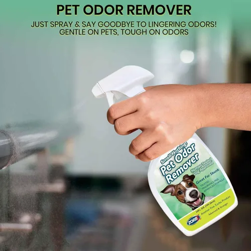 Miniatura 7 de ZORBX Smell Nothing Eliminador de olores para mascotas para olores fuertes, solución perfecta para mantener a tu cachorro con olor fresco y limpio