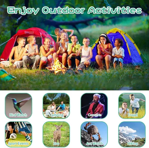 Miniatura 4 de Binoculares para niños, binoculares compactos para niños 8x21 de alta resolución para observación de aves, camping, exploración, senderismo, caza