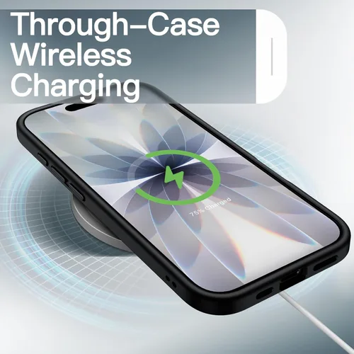 Miniatura 6 de JETech Funda mate para iPhone 17 de 6.3 pulgadas, protección contra caídas de grado militar, carcasa trasera translúcida esmerilada minimalista