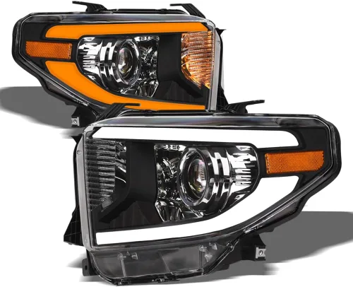 Miniatura 10 de 7422452258250 Compatible con Toyota Tundra SR / SR5 / Limited/TRD PRO DRL 2014-2021 - Tira de luces LED con reflector ámbar