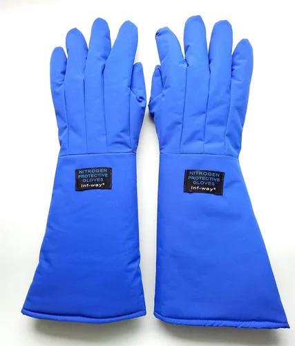 Miniatura 7 de Inf-way Guantes criogénicos de baja temperatura LN2 guantes protectores de nitrógeno líquido de almacenamiento en frío Guantes de seguridad