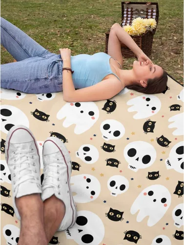 Miniatura 7 de Manta de fantasma de 40 x 30 pulgadas para cachorros, lindas mantas de fantasma para niñas y mujeres, mantas de forro polar ligeras para amantes