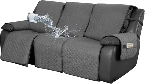Miniatura 23 de Easy-Going Funda impermeable para sillón reclinable de gran tamaño con bolsillo, 1 funda de sofá reversible para sillón reclinable, protector
