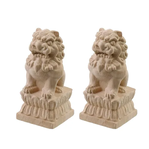 Woogim 2 soportes de madera tradicionales de madera para estantes decorativos para el hogar, techo, esquina, decoración de esquina de 1.97 pulgadas