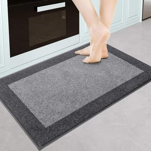 Miniatura 21 de Indoor Door Mat 20" x 32", Washable Kitchen Rug, Non Slip Entryway Rug for Floor, Absorbent Entrance Throw Rug for Laundry, Bathroom, Door