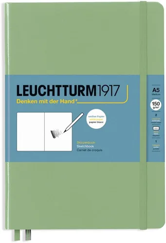 Miniatura 4 de Leuchtturm1917 - Cuaderno mediano de tapa dura para bocetos (negro) - 112 páginas de papel de 150 g/m²