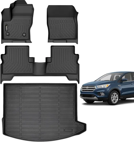 Miniatura 146 de Tapetes de piso para todo clima y forro de carga con respaldo para Chevrolet Suburban de 7 asientos 2021-2025 / GMC Yukon XL de 7 asientos