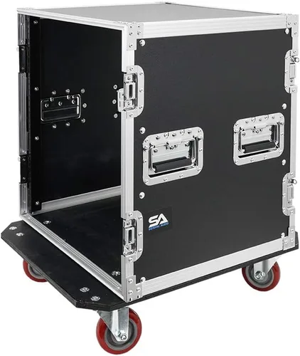Miniatura 3 de Seismic Audio - 12 Space Pro Audio DJ Road Rack Case con ruedas - 12U Pro Tour Grade Rack