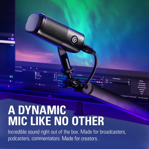 Miniatura 2 de Elgato Wave DX - Micrófono XLR dinámico, patrón cardioide, rechazo de ruido, optimizado para podcasting, streaming, transmisión, no requiere