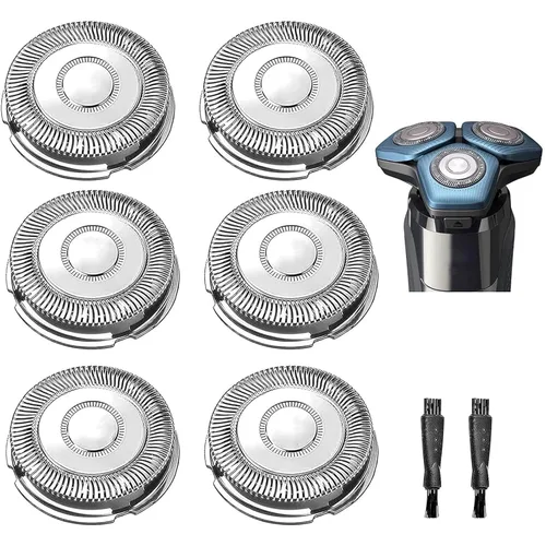 Miniatura 8 de SH70 Cabezales de repuesto compatibles con afeitadoras Serie 7000, cuchillas de afeitar SH70 para cabezales de repuesto 7000, 9 cabezales