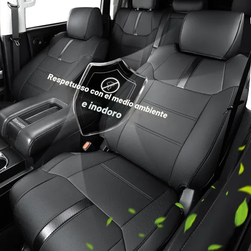 Miniatura 7 de Super Cover - Fundas de asiento delantero para Toyota Tundra 2014-2021 (solo asientos de cubo), protectores de asiento delantero de cuero