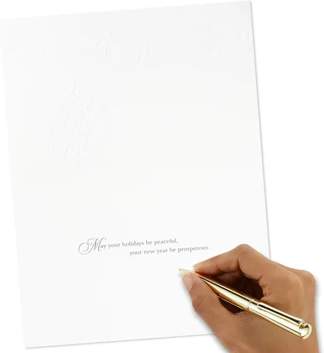 Miniatura 6 de Hallmark Tarjetas de festividades en caja (Felicitaciones de temporada con copos de nieve, 40 tarjetas de festividad con sobres)