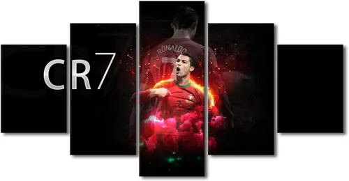 Miniatura 32 de TUMOVO Lienzo decorativo para pared, cuadro de Cristiano Ronaldo, cuadros de club de fútbol, impresiones en lienzo, póster de arte de pared, arte