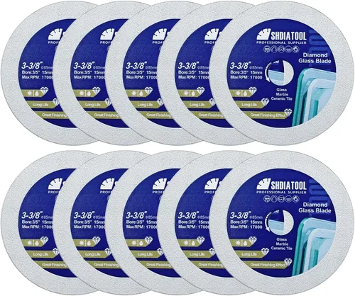 Miniatura 27 de SHDIATOOL Disco de corte de diamante de vidrio de 2 pulgadas, rueda de corte ultradelgada para azulejos de cerámica, porcelana y mármol de 50 mm